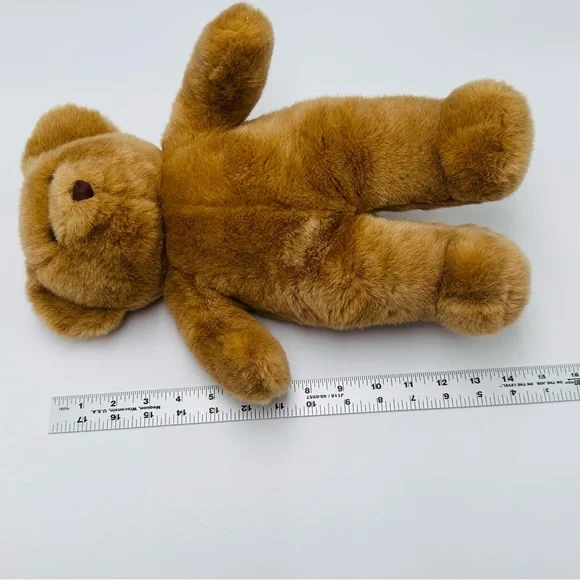 90s Build a Bear Teddy Brown Stitched Nose Plush Toy 14” Stuffed Animal Retired - Picture 6 of 9